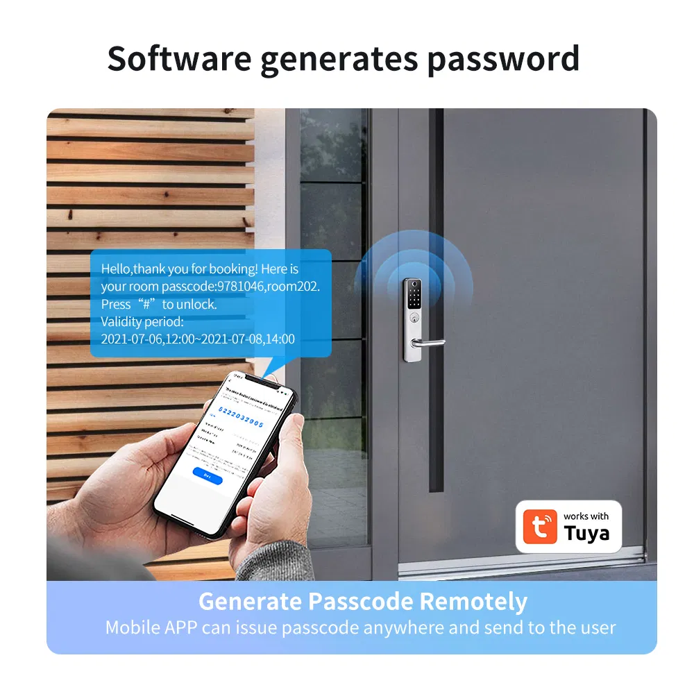 New Product Tuya - System Smart Lock with Waterproof and Fire - Proof Certifications