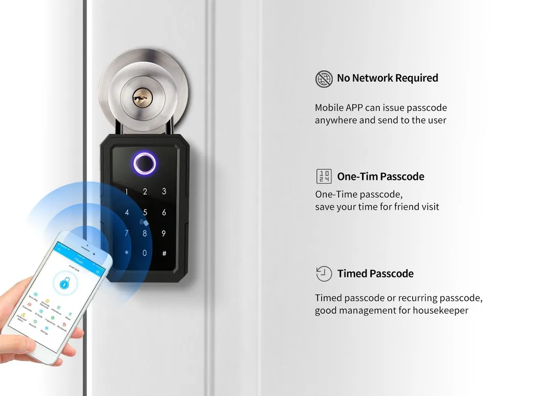New Design Ttlock WiFi Key Storage Box Home Smart Key Box