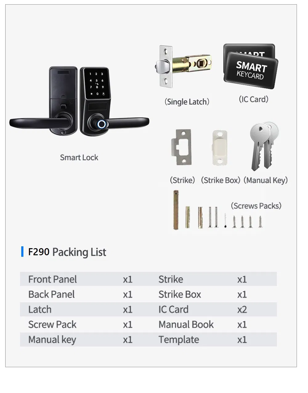 Tuya Intelligent Home Fingerprint Lock Apartment Tt Lock Applet