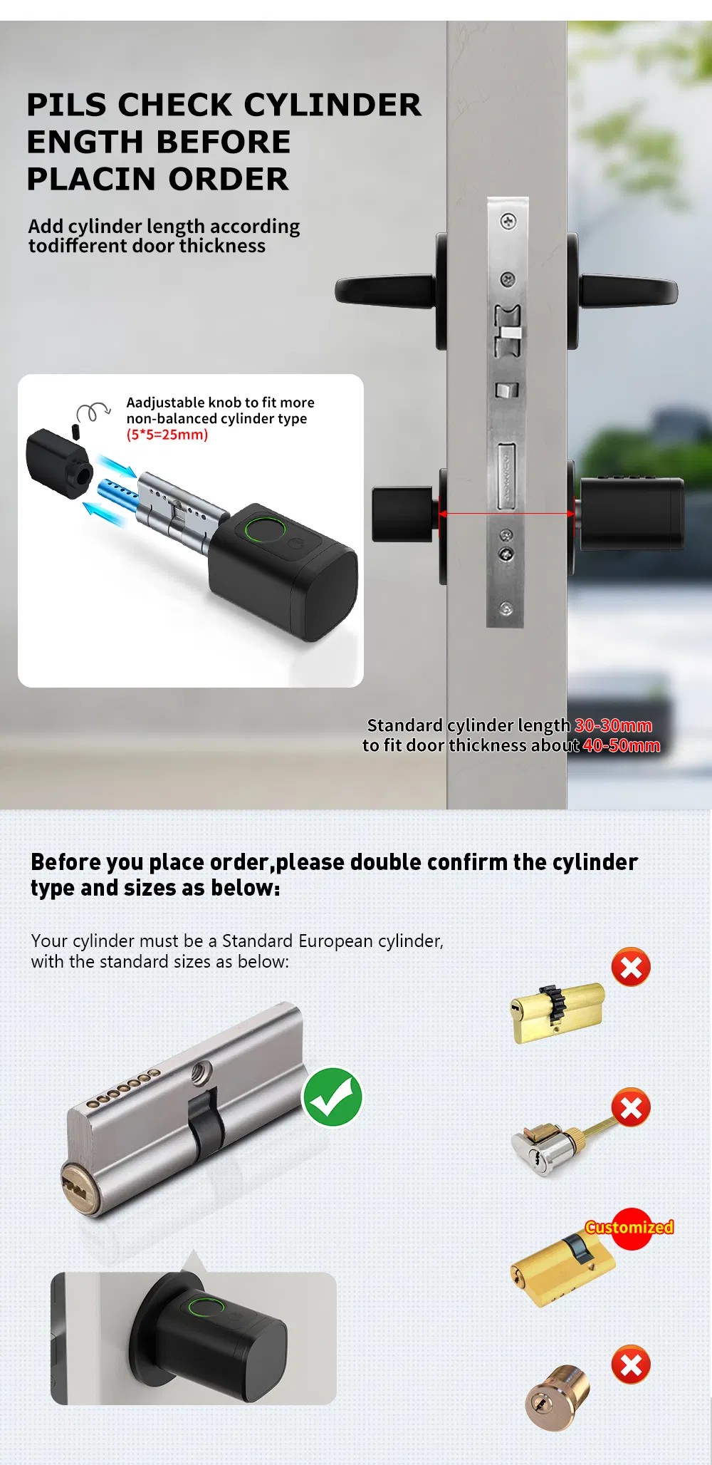 Good Quality Tuya Remote Control Fingerprint and Password Hardware Smart Door Lock