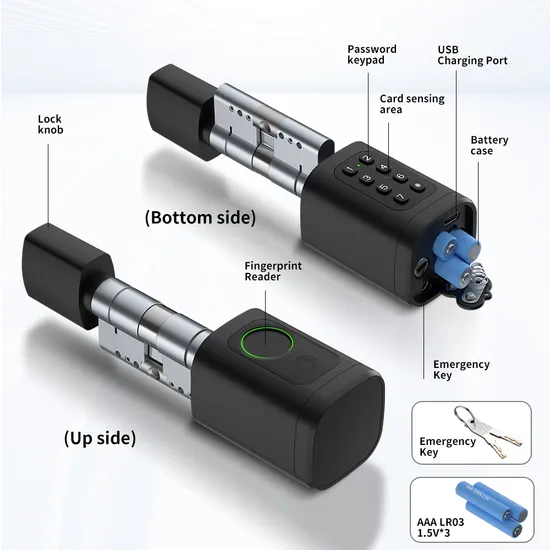 Good Quality Tuya Remote Control Fingerprint and Password Hardware Smart Door Lock