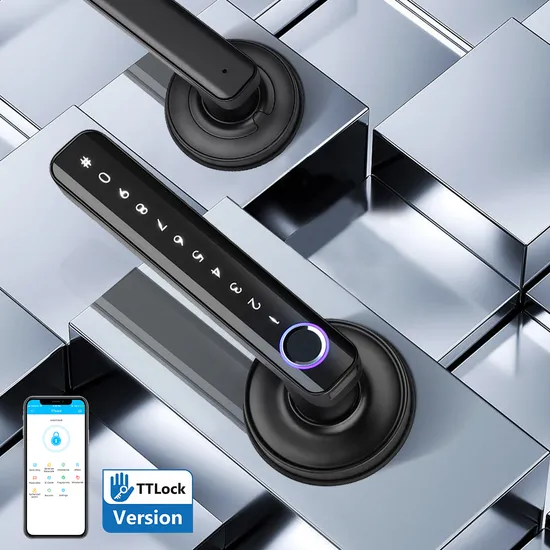 Wireless Key Card RFID Unlock Digital Tt Lock Safe Keyless Electronic Smart Door Fingerprint Handle Lock