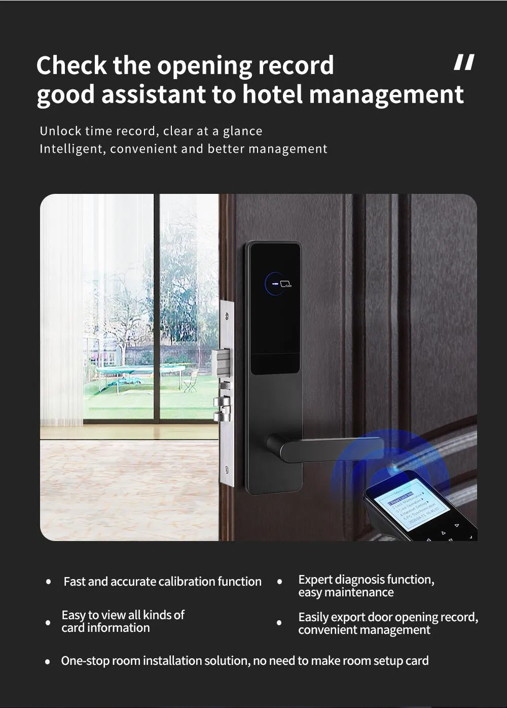 High Quality Electronic Keyless Digital Hotel Smart Key Card Door Lock